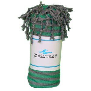 Salt Rag Beach Towel - "Green Lagoon Rag" [Sand Free Turkish Beach Towel]